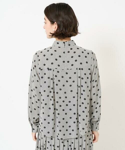Maison de CINQ / メゾン ドゥ サンク シャツ・ブラウス | [セットアップ対応]ドットオンチュールバンドカラーブラウス | 詳細4