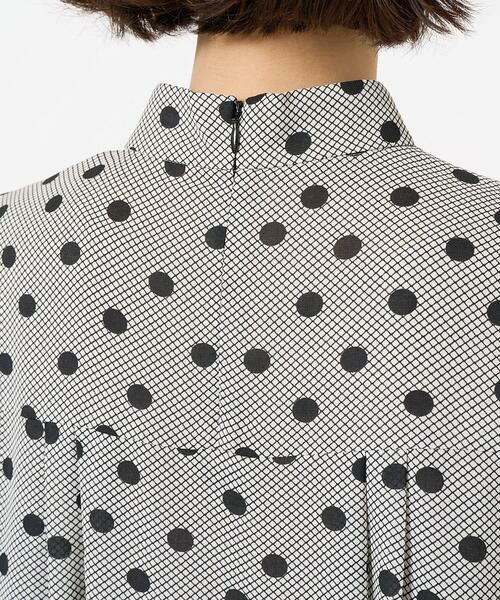 Maison de CINQ / メゾン ドゥ サンク シャツ・ブラウス | [セットアップ対応]ドットオンチュールバンドカラーブラウス | 詳細5