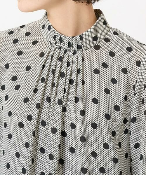 Maison de CINQ / メゾン ドゥ サンク シャツ・ブラウス | [セットアップ対応]ドットオンチュールバンドカラーブラウス | 詳細6