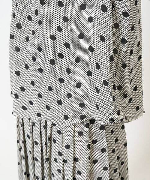 Maison de CINQ / メゾン ドゥ サンク シャツ・ブラウス | [セットアップ対応]ドットオンチュールバンドカラーブラウス | 詳細7