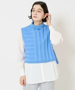 Maison de CINQ / メゾン ドゥ サンク シャツ・ブラウス | [2点セット]リブニットベスト＆バンドカラーブラウス