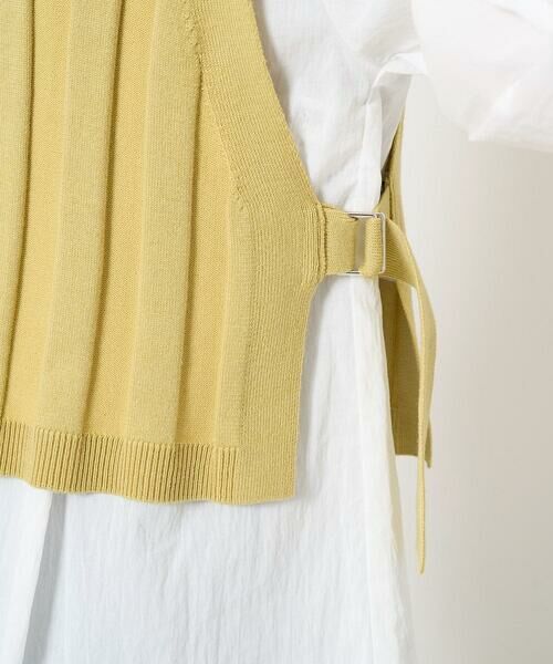 Maison de CINQ / メゾン ドゥ サンク シャツ・ブラウス | [2点セット]リブニットベスト＆バンドカラーブラウス | 詳細10