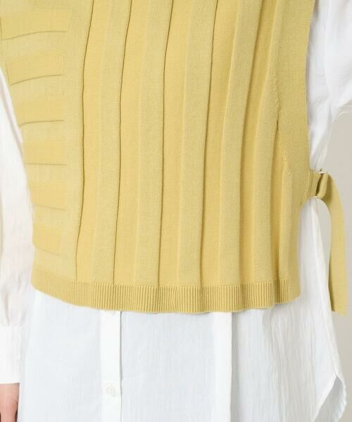 Maison de CINQ / メゾン ドゥ サンク シャツ・ブラウス | [2点セット]リブニットベスト＆バンドカラーブラウス | 詳細11