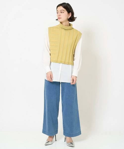 Maison de CINQ / メゾン ドゥ サンク シャツ・ブラウス | [2点セット]リブニットベスト＆バンドカラーブラウス | 詳細17