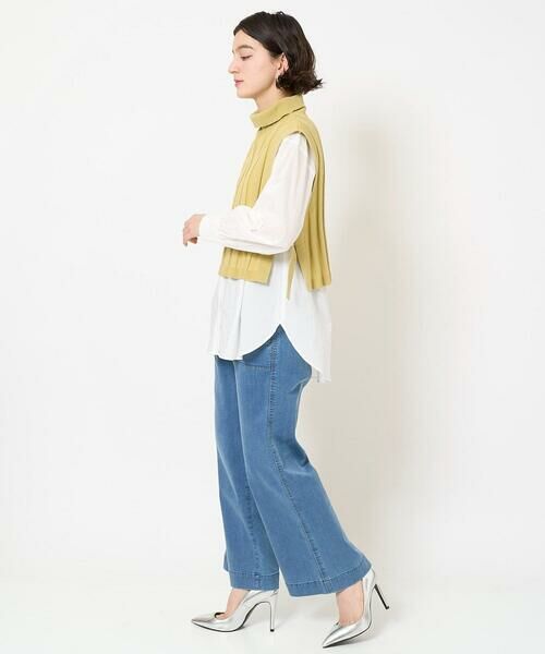 Maison de CINQ / メゾン ドゥ サンク シャツ・ブラウス | [2点セット]リブニットベスト＆バンドカラーブラウス | 詳細18