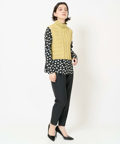 Maison de CINQ / メゾン ドゥ サンク シャツ・ブラウス | [2点セット]リブニットベスト＆バンドカラーブラウス | 詳細20