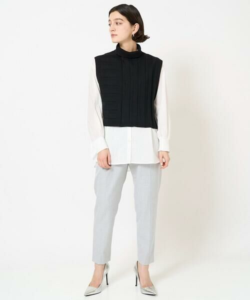 Maison de CINQ / メゾン ドゥ サンク シャツ・ブラウス | [2点セット]リブニットベスト＆バンドカラーブラウス | 詳細22