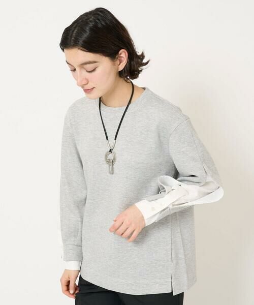 Maison de CINQ / メゾン ドゥ サンク カットソー | ブライトダンボールレイヤードプルオーバー | 詳細3