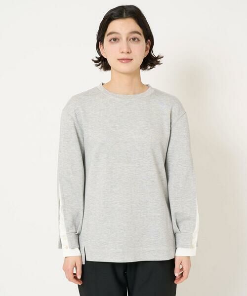 Maison de CINQ / メゾン ドゥ サンク カットソー | ブライトダンボールレイヤードプルオーバー | 詳細4