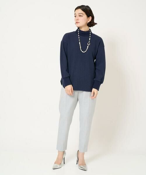 Maison de CINQ / メゾン ドゥ サンク カットソー | 幾何柄ジャガードジャージーハイネックプルオーバー | 詳細10