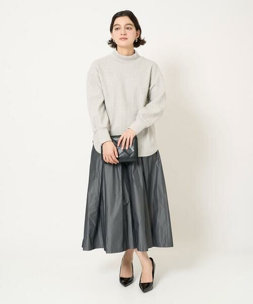 Maison de CINQ / メゾン ドゥ サンク カットソー | 幾何柄ジャガードジャージーハイネックプルオーバー | 詳細12