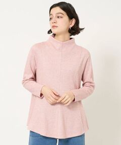 Maison de CINQ / メゾン ドゥ サンク カットソー | ラメジャージーボトルネックフレアプルオーバー