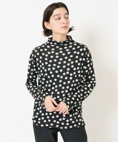 Maison de CINQ / メゾン ドゥ サンク カットソー | [日本製]ダブルフェイスボトルネックフレアカットソー