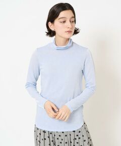 Maison de CINQ / メゾン ドゥ サンク カットソー | [日本製]シャイニー天竺シアーハイネックカットソー