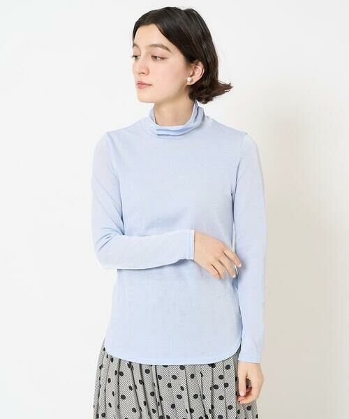 Maison de CINQ / メゾン ドゥ サンク カットソー | [日本製]シャイニー天竺シアーハイネックカットソー | 詳細3