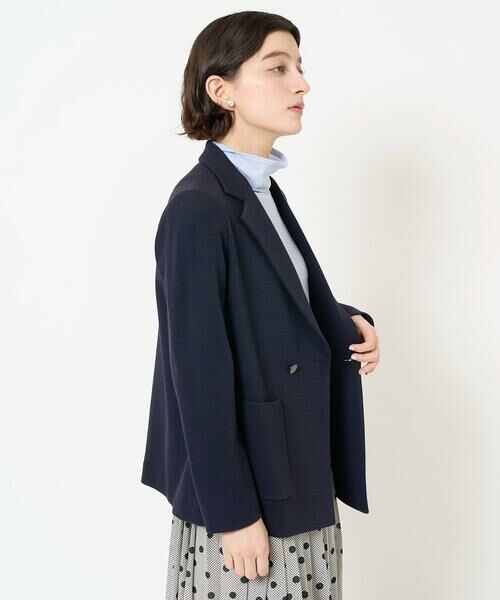 Maison de CINQ / メゾン ドゥ サンク テーラードジャケット | [日本製]ジャージーミラノリブテーラードジャケット | 詳細1