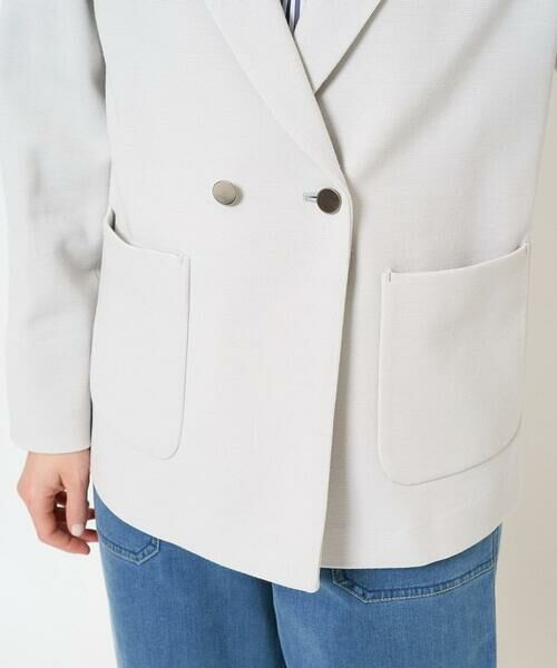 Maison de CINQ / メゾン ドゥ サンク テーラードジャケット | [日本製]ジャージーミラノリブテーラードジャケット | 詳細10