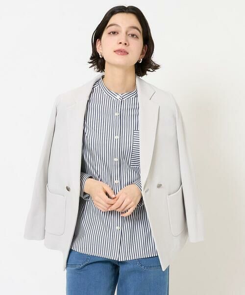 Maison de CINQ / メゾン ドゥ サンク テーラードジャケット | [日本製]ジャージーミラノリブテーラードジャケット | 詳細2