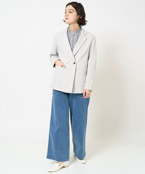 Maison de CINQ / メゾン ドゥ サンク テーラードジャケット | [日本製]ジャージーミラノリブテーラードジャケット | 詳細20