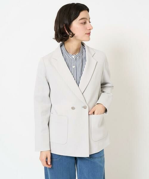 Maison de CINQ / メゾン ドゥ サンク テーラードジャケット | [日本製]ジャージーミラノリブテーラードジャケット | 詳細3