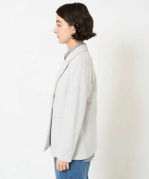 Maison de CINQ / メゾン ドゥ サンク テーラードジャケット | [日本製]ジャージーミラノリブテーラードジャケット | 詳細5