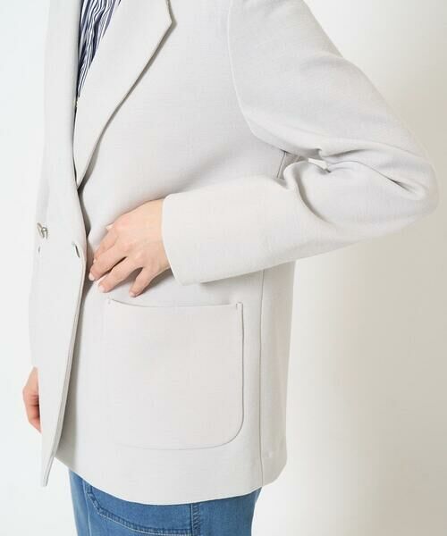 Maison de CINQ / メゾン ドゥ サンク テーラードジャケット | [日本製]ジャージーミラノリブテーラードジャケット | 詳細8