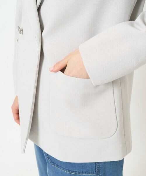 Maison de CINQ / メゾン ドゥ サンク テーラードジャケット | [日本製]ジャージーミラノリブテーラードジャケット | 詳細9
