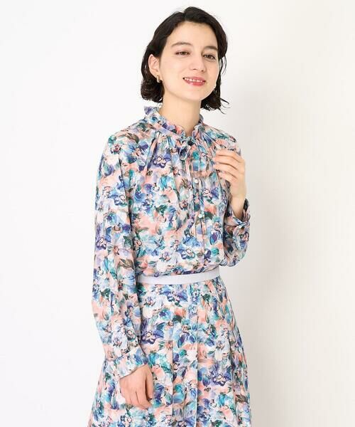 Maison de CINQ / メゾン ドゥ サンク シャツ・ブラウス | [セットアップ対応]フラワープリントブラウス | 詳細1