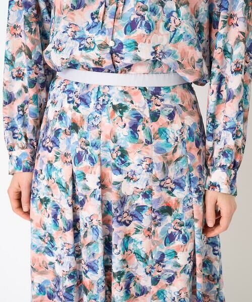 Maison de CINQ / メゾン ドゥ サンク ロング・マキシ丈スカート | [セットアップ対応]フラワープリントスカート | 詳細7