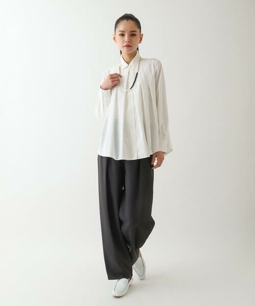 Maison de CINQ / メゾン ドゥ サンク シャツ・ブラウス | 【小さいサイズ/洗濯機で洗える】フロントデザインタックブラウス | 詳細9