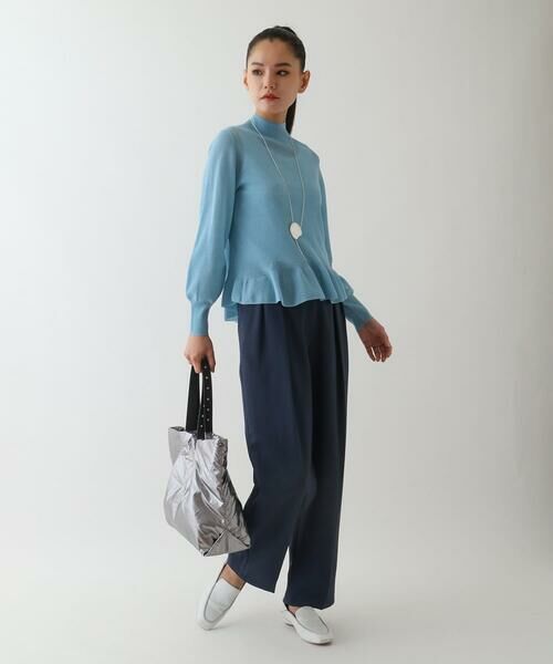 Maison de CINQ / メゾン ドゥ サンク ニット・セーター | 【小さいサイズ】ダブルハイネックペプラムニットプルオーバー | 詳細12