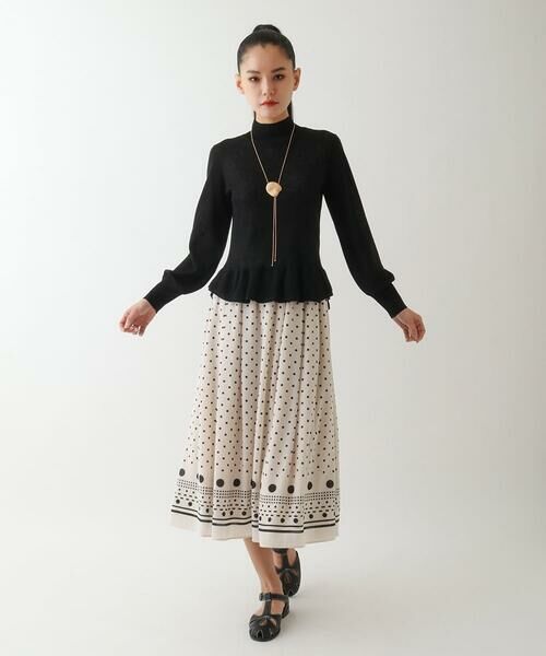 Maison de CINQ / メゾン ドゥ サンク ニット・セーター | 【小さいサイズ】ダブルハイネックペプラムニットプルオーバー | 詳細14