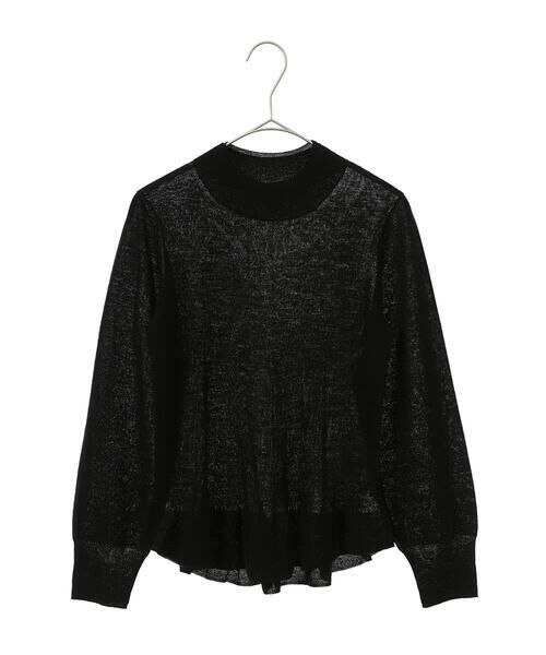 Maison de CINQ / メゾン ドゥ サンク ニット・セーター | 【小さいサイズ】ダブルハイネックペプラムニットプルオーバー | 詳細17