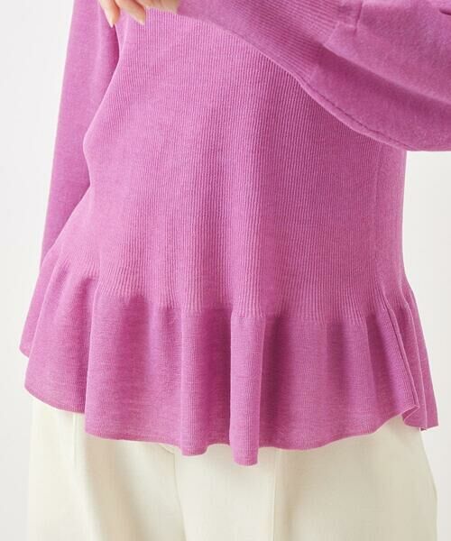 Maison de CINQ / メゾン ドゥ サンク ニット・セーター | 【小さいサイズ】ダブルハイネックペプラムニットプルオーバー | 詳細7