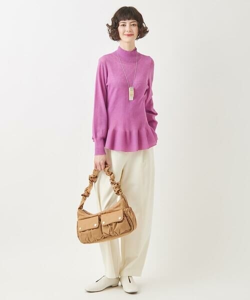 Maison de CINQ / メゾン ドゥ サンク ニット・セーター | 【小さいサイズ】ダブルハイネックペプラムニットプルオーバー | 詳細9