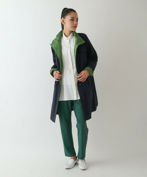 Maison de CINQ / メゾン ドゥ サンク その他アウター | 【小さいサイズ/ライナー付き/洗える】配色アクセントスタンドカラーコート | 詳細16