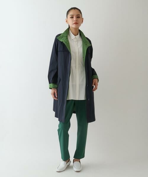 Maison de CINQ / メゾン ドゥ サンク その他アウター | 【小さいサイズ/ライナー付き/洗える】配色アクセントスタンドカラーコート | 詳細17