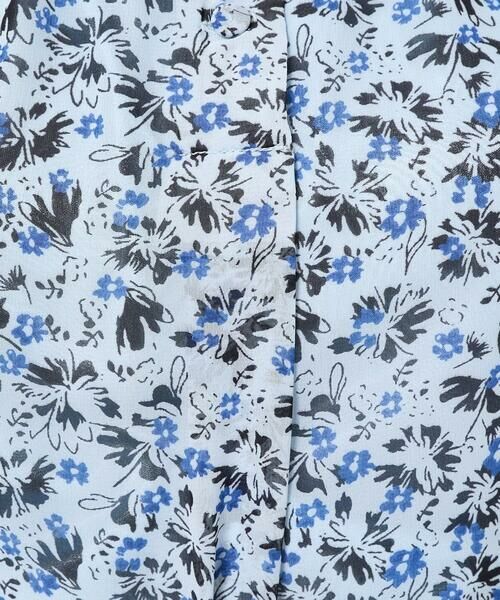 Maison de CINQ / メゾン ドゥ サンク シャツ・ブラウス | 【小さいサイズ】ギャザーフリルネック花柄シフォンブラウス/洗える | 詳細12