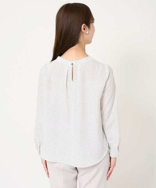 Maison de CINQ / メゾン ドゥ サンク シャツ・ブラウス | 【小さいサイズ】ボウタイ風幾何ドット柄ブラウス/洗える | 詳細5
