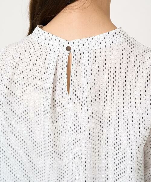 Maison de CINQ / メゾン ドゥ サンク シャツ・ブラウス | 【小さいサイズ】ボウタイ風幾何ドット柄ブラウス/洗える | 詳細6