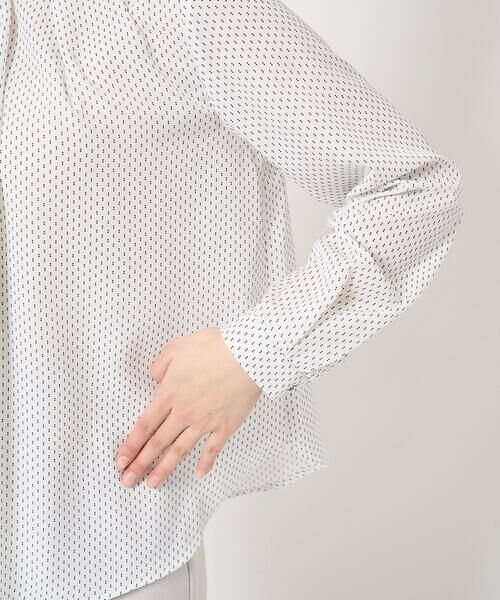 Maison de CINQ / メゾン ドゥ サンク シャツ・ブラウス | 【小さいサイズ】ボウタイ風幾何ドット柄ブラウス/洗える | 詳細8