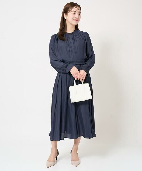 Maison de CINQ / メゾン ドゥ サンク シャツ・ブラウス | 【小さいサイズ】シャーリングデザインサテンブラウス/接触冷感/洗える/セットアップ対応 | 詳細21