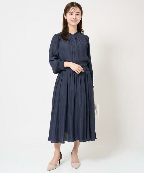 Maison de CINQ / メゾン ドゥ サンク シャツ・ブラウス | 【小さいサイズ】シャーリングデザインサテンブラウス/接触冷感/洗える/セットアップ対応 | 詳細22