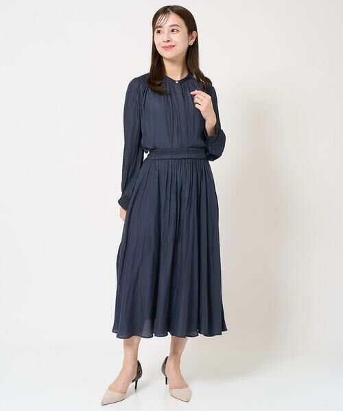 Maison de CINQ / メゾン ドゥ サンク シャツ・ブラウス | 【小さいサイズ】シャーリングデザインサテンブラウス/接触冷感/洗える/セットアップ対応 | 詳細23