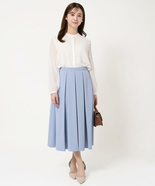 Maison de CINQ / メゾン ドゥ サンク シャツ・ブラウス | 【小さいサイズ】ドットカットジャガードシフォンブラウス/洗える | 詳細11