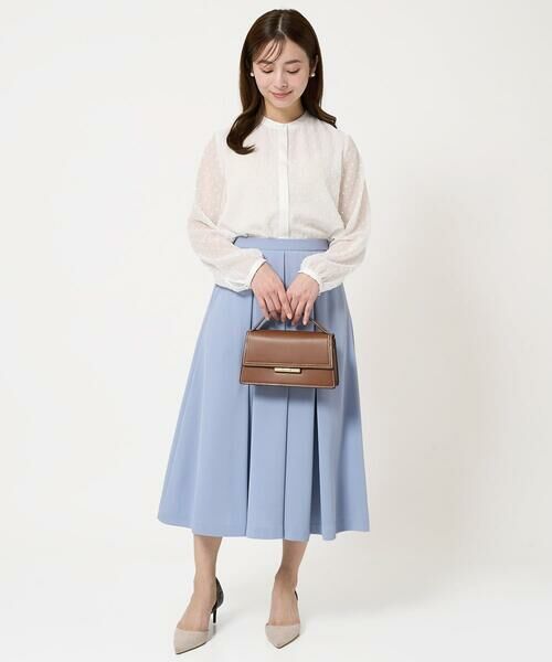 Maison de CINQ / メゾン ドゥ サンク シャツ・ブラウス | 【小さいサイズ】ドットカットジャガードシフォンブラウス/洗える | 詳細13