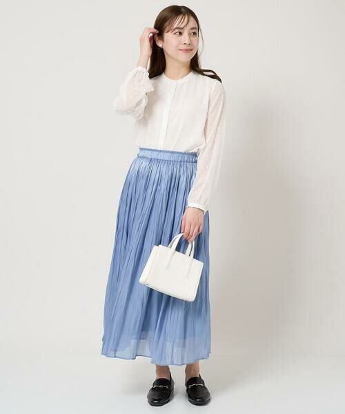 Maison de CINQ / メゾン ドゥ サンク シャツ・ブラウス | 【小さいサイズ】ドットカットジャガードシフォンブラウス/洗える | 詳細17