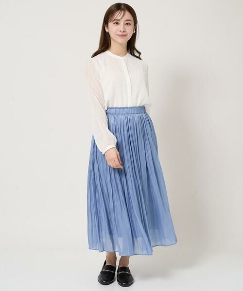 Maison de CINQ / メゾン ドゥ サンク シャツ・ブラウス | 【小さいサイズ】ドットカットジャガードシフォンブラウス/洗える | 詳細18