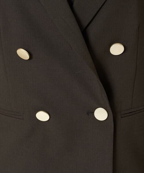 Maison de CINQ / メゾン ドゥ サンク テーラードジャケット | 【小さいサイズ】リネンライク ダブルブレストジャケット/洗える | 詳細13