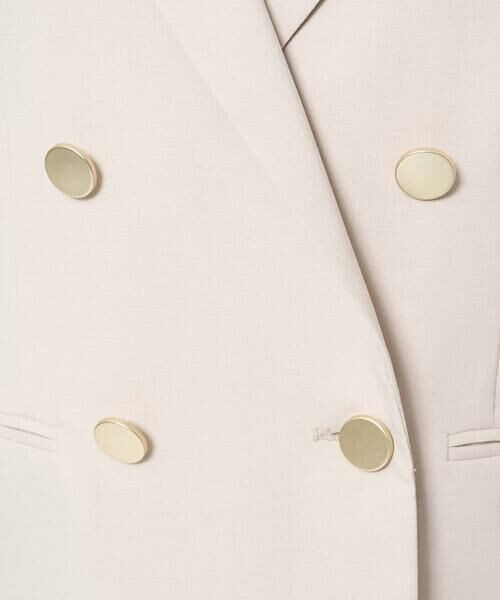 Maison de CINQ / メゾン ドゥ サンク テーラードジャケット | 【小さいサイズ】リネンライク ダブルブレストジャケット/洗える | 詳細15